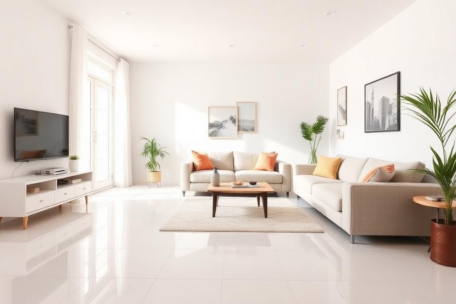 După: Curățenie generală · Living apartament