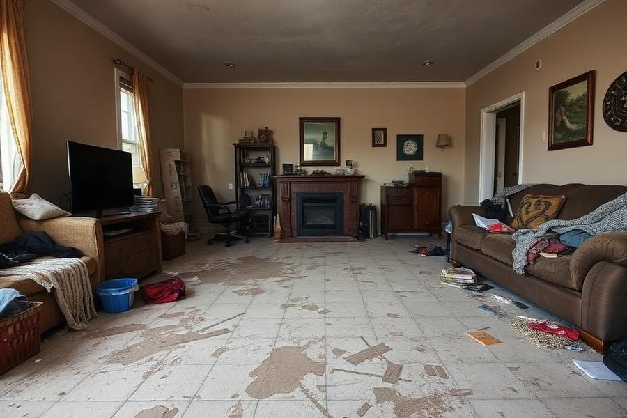 Înainte: Curățenie generală · Living apartament